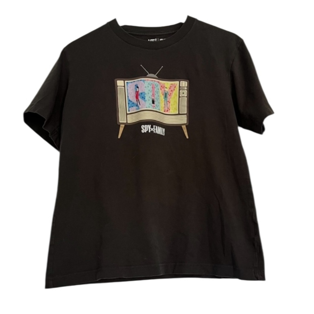SPY x FAMILY Uniqlo T-shirt The Second Edition Dark Charcoal Gray, Unisex Sz S